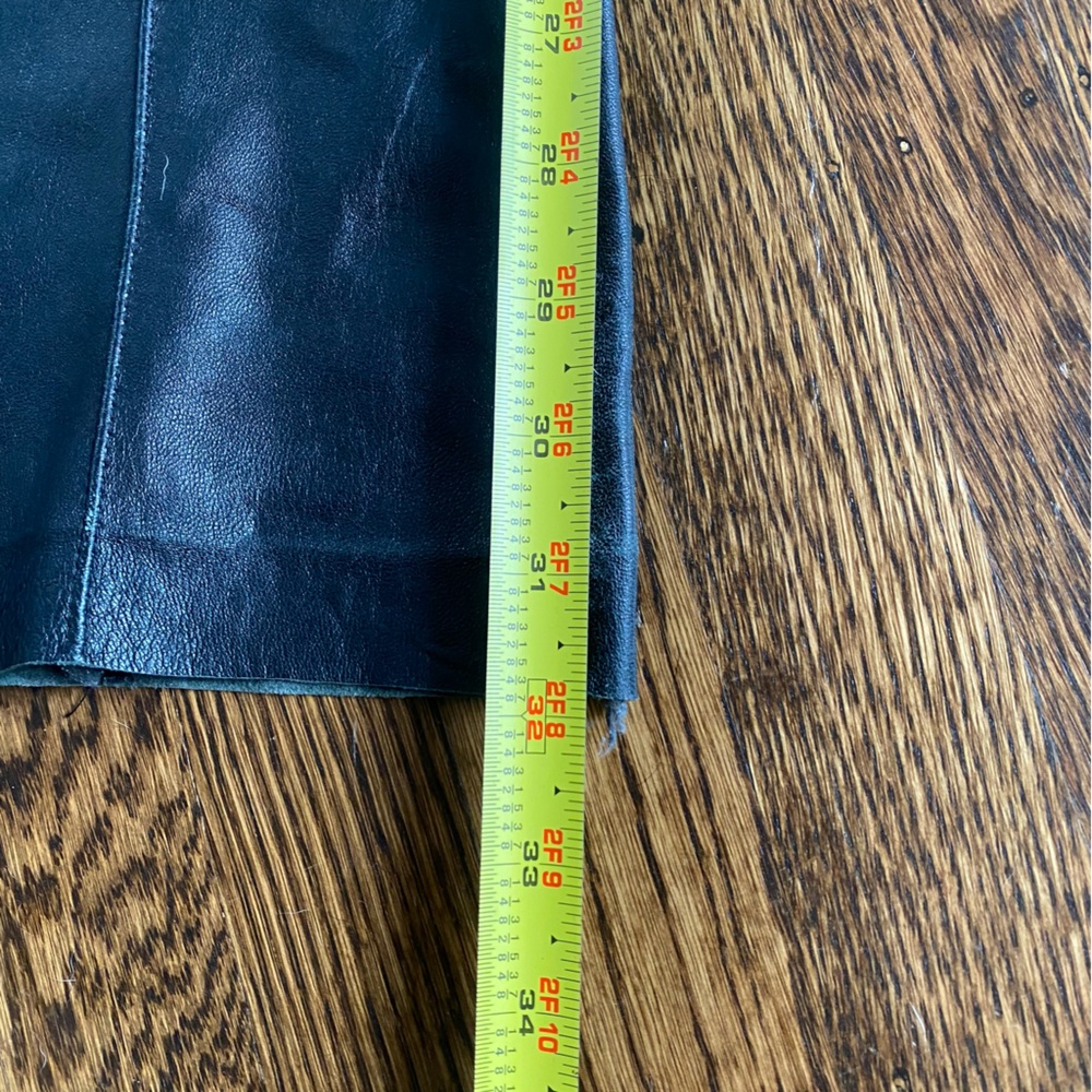 Bebe Vintage Black Genuine Leather Low Rise Pants - Picture 8 of 8